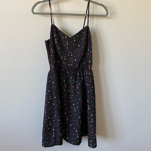 GAP black/multi polka dot skater sundress